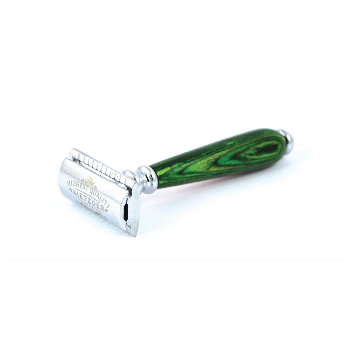 Double Edge Safety Razor DB-14531 (Orange/Green wood) – METZGER ...